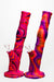 13" Detachable silicone straight Pink tube water bong Resin · Silicone · Plastic Bong ONE