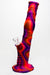 13" Detachable silicone straight Pink tube water bong Resin · Silicone · Plastic Bong ONE Pattern A