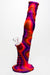 13" Detachable silicone straight Pink tube water bong-Pattern A - One Wholesale