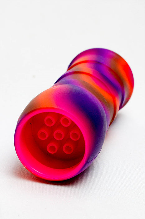 13" Detachable silicone straight Pink tube water bong Resin · Silicone · Plastic Bong ONE