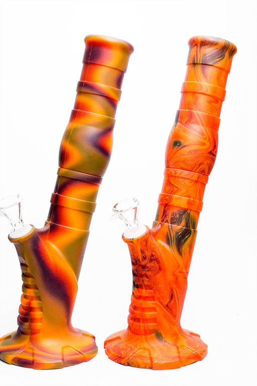 13" Detachable silicone straight Orange tube water bong- - One Wholesale