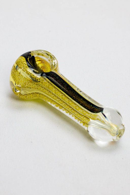 3.5" Heavy dichronic 6237 Glass Spoon Pipe- - One Wholesale