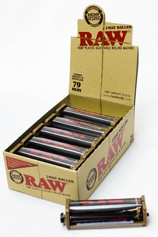 RAW 2-Way Hemp Plastic Roller display-79 mm - One Wholesale