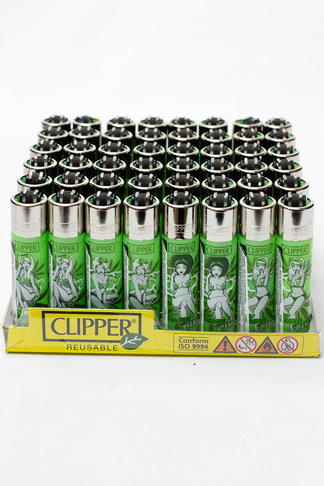 Clipper Mary Jane Pinup Refillable Lighters- - One Wholesale