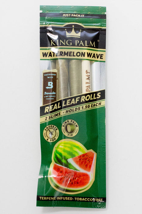 King Palm Hand-Rolled flavor slim Leaf-Watermelon Wave - One Wholesale