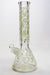 13.5" Glow in the dark 9 mm glass water bong - 20021-F - One Wholesale