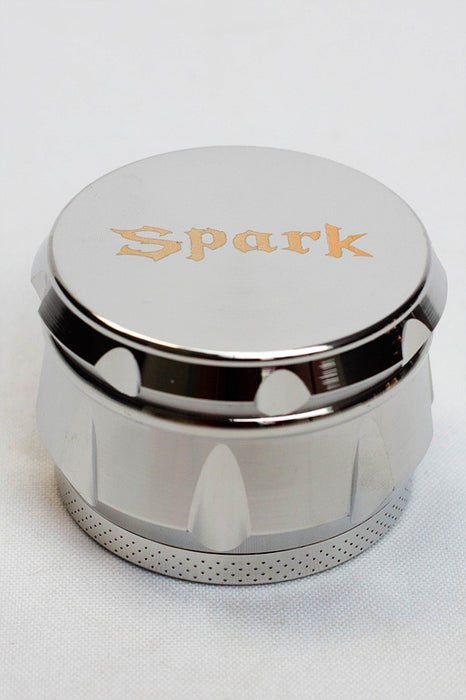 Spark 4 parts  herb grinder-Silver - One Wholesale