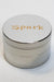 Spark-4 parts metal herb grinder-Silver - One Wholesale