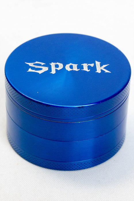 Spark-4 parts metal herb grinder-Blue - One Wholesale