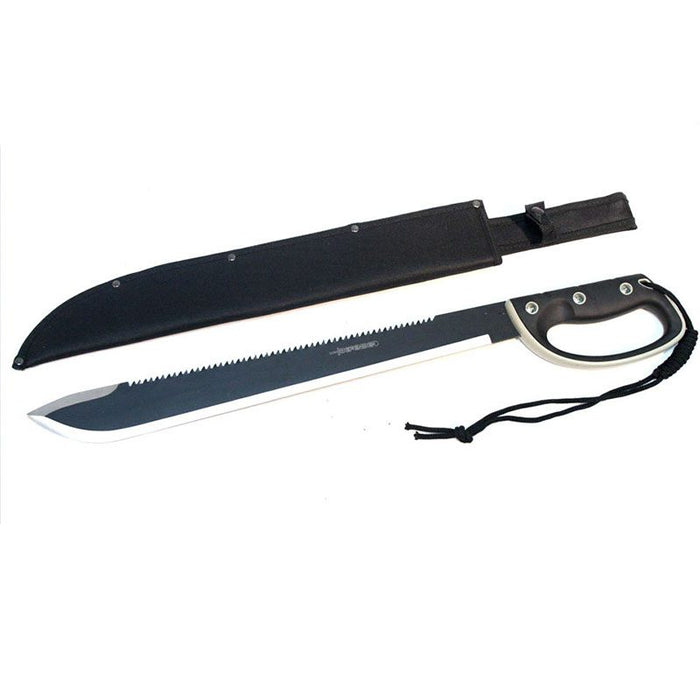 25″ Black Machete Sword Hard Plastic Handle with Black Sheath [HK6342] Sword · Machete · Axe Canadian Distributor