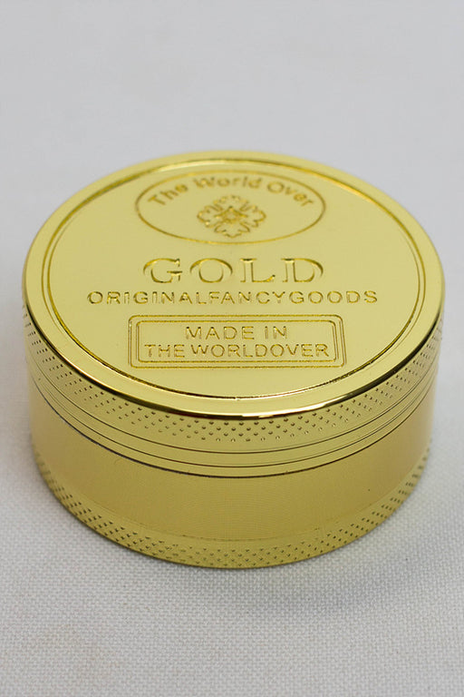 Gold 3 parts metal grinder in a display- - One Wholesale