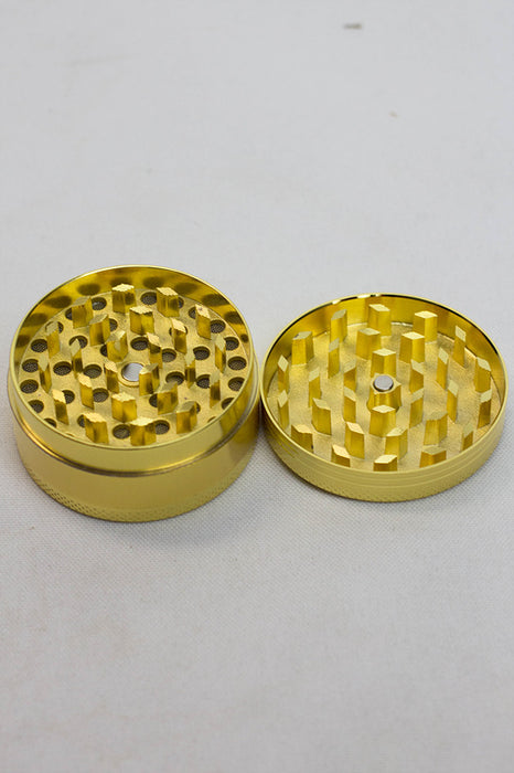 Gold 3 parts metal grinder in a display- - One Wholesale