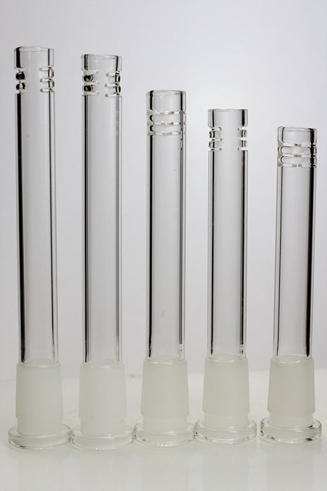 Glass open ended 6 slits downstem- - One Wholesale