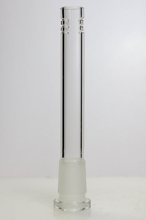 Glass open ended 6 slits downstem-5 inches - One Wholesale