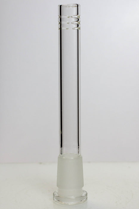 Glass open ended 6 slits downstem- - One Wholesale