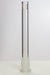 Glass open ended 6 slits downstem-5 1/2 inches - One Wholesale