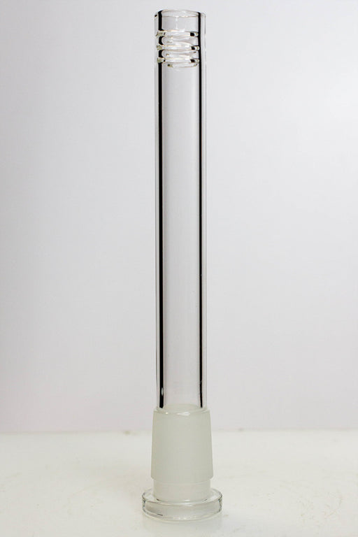 Glass open ended 6 slits downstem [GS1060] Downstem · Bowlstem ONE 5 1/2 inches