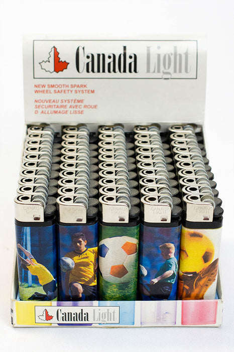 Canada Light graphic disposable lighter-Soccer - One Wholesale