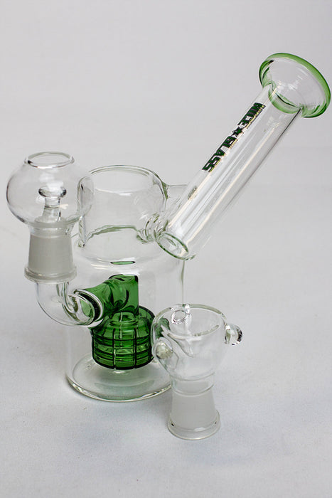 7" NG 2-in-1 shower head bubbler-Green - One Wholesale