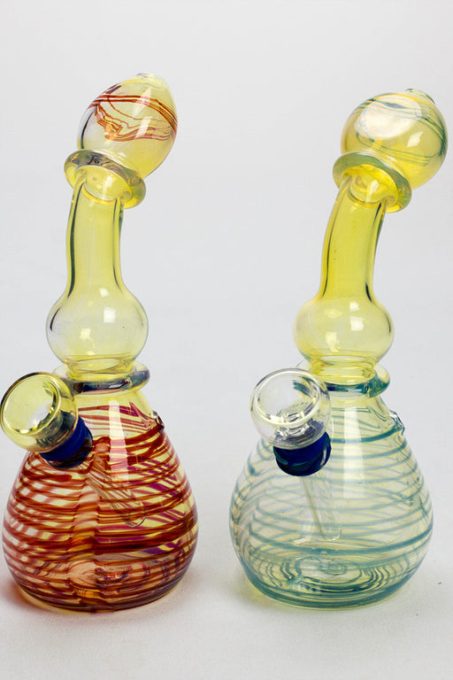 6" changing color glass water bong Glass Bong ONE Type 353