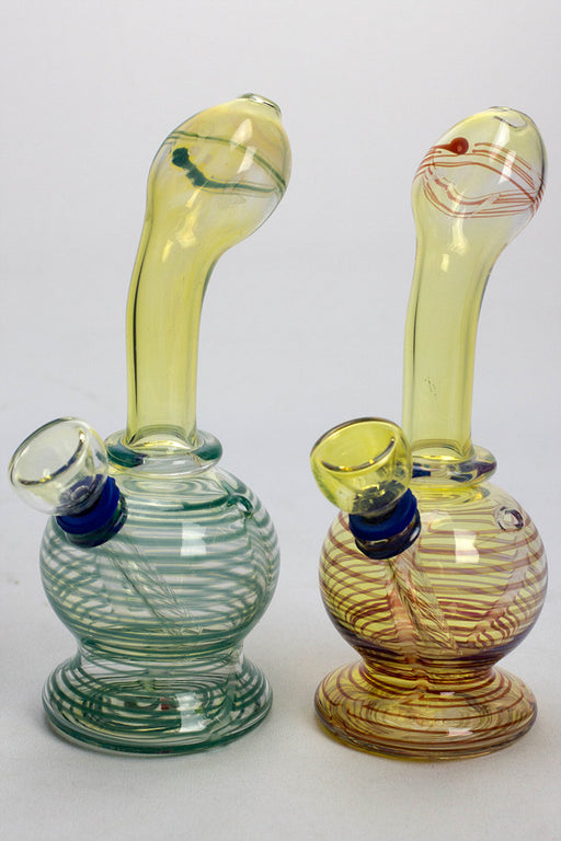 6" changing color glass water bong Glass Bong ONE Type 354