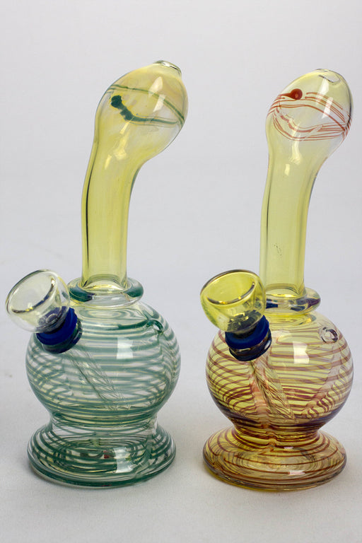 6" changing color glass water bong-Type 354 - One Wholesale