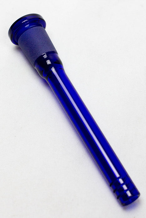 Color-Glass open ended 6 slits downstem-Blue - One Wholesale