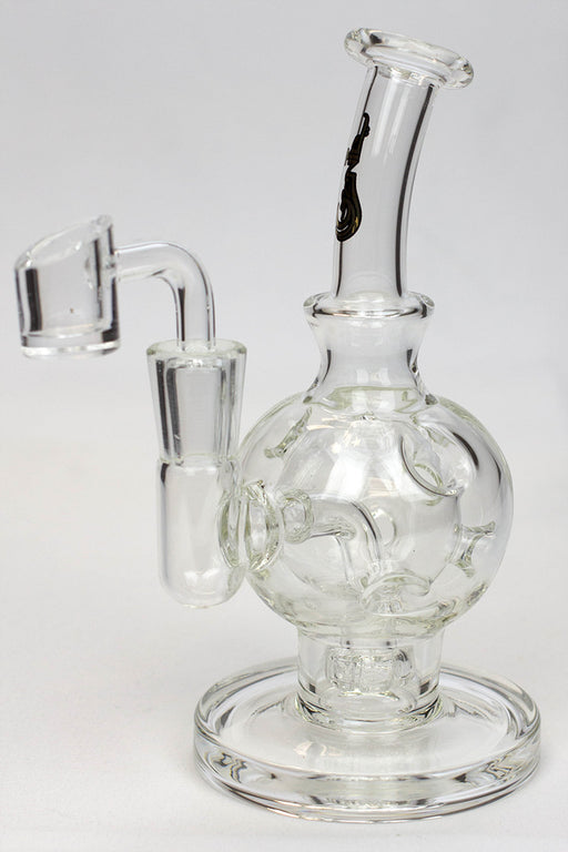 6" Sphere recycle rig with shower head diffuser Glass Rig ONE