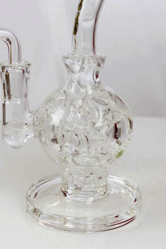 6" Sphere recycle rig with shower head diffuser Glass Rig ONE