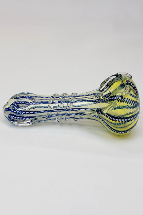 4.5" soft glass 6413 hand pipe- - One Wholesale