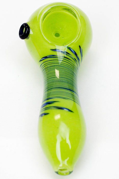 4.5" soft glass 6414 hand pipe- - One Wholesale