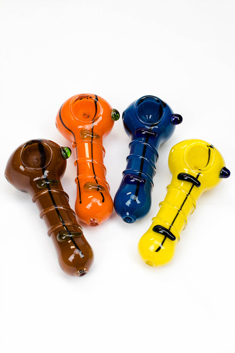 4.5" soft glass 6416 hand pipe- - One Wholesale