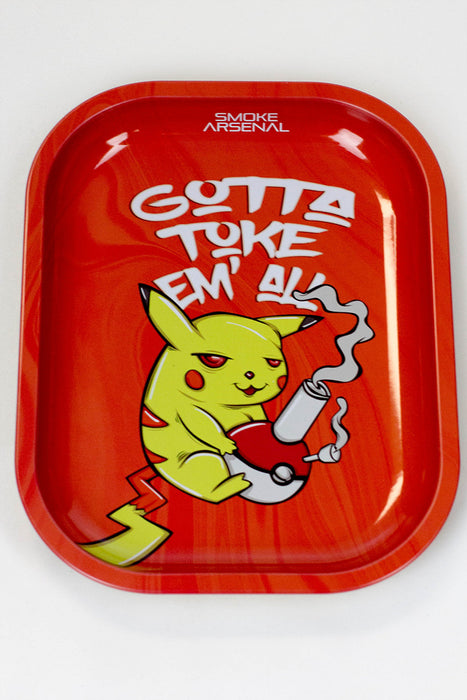 Smoke Arsenal Mini Rolling Tray-New-Toke Em All - One Wholesale