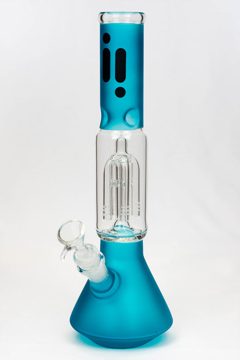 12" infyniti frost glass 4-arm beaker Bong-Blue - One Wholesale