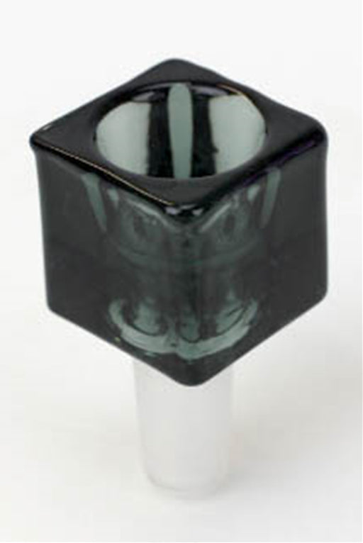 Glass Cube large bowl-Smoke - One Wholesale