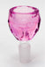 Diamond cutting shape glass large bowl-Pink - One Wholesale