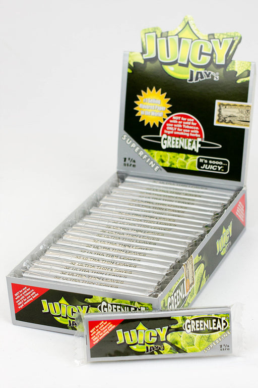 Juicy Jay's Superfine flavored hemp Rolling Papers-Greenleaf - One Wholesale
