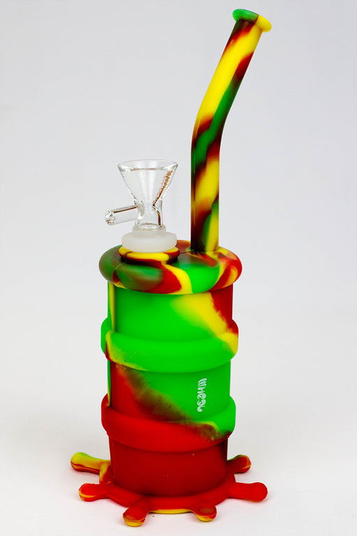 8" silicone detachable bubbler Resin · Silicone · Plastic Bong ONE Pattern A