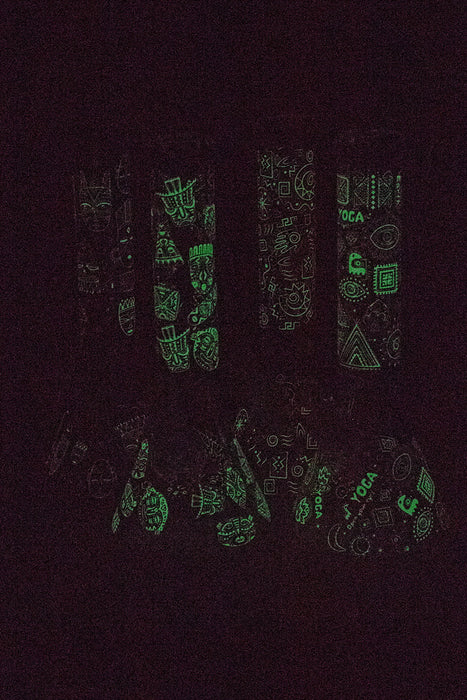 14" Glow in the dark 7 mm glass water bong-New Beaker Bong ONE