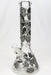 14" Glow in the dark 7 mm glass water bong-New Beaker Bong ONE B