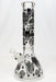 14" Glow in the dark 7 mm glass water bong-New Beaker Bong ONE D