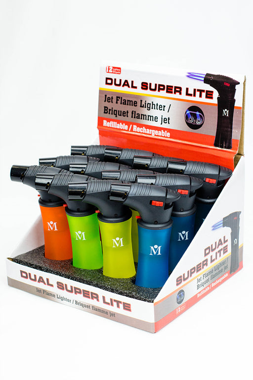 Easy grip dual jet flame torch 12 lighters XLC102 Lighters ONE