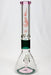 16" Genie 9 mm color combination glass water bong- - One Wholesale