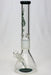 16" Genie 9 mm color combination glass water bong-E - One Wholesale