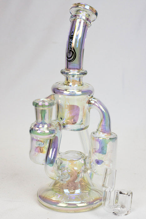 9" Genie metallic dual waterwheel recycled  rig- - One Wholesale