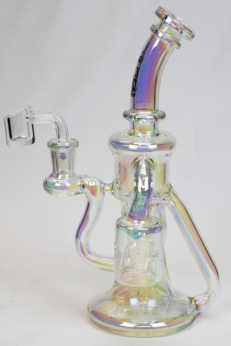 9" Genie metallic dual waterwheel recycled  rig- - One Wholesale