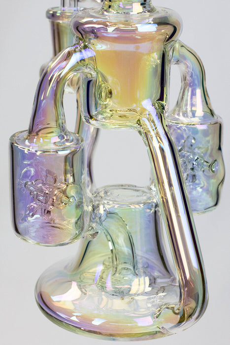 9" Genie metallic dual waterwheel recycled  rig- - One Wholesale