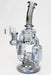 9" Genie metallic dual waterwheel recycled  rig-Grey - One Wholesale