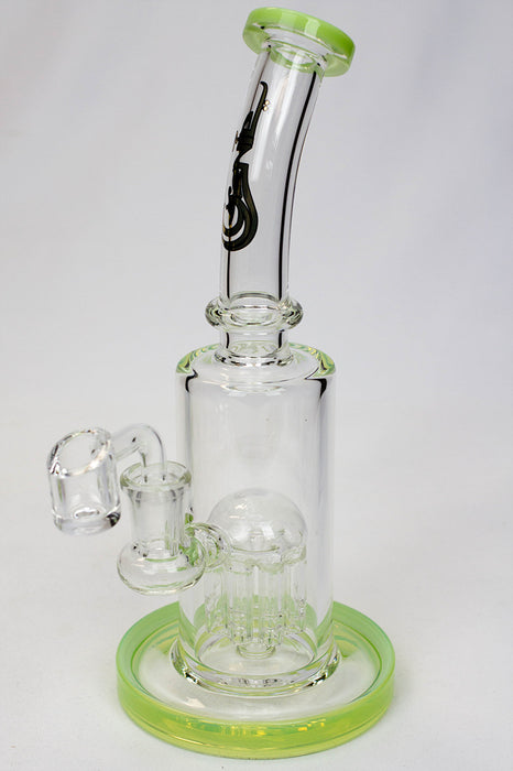 9" Genie 8-tree arms diffuser rig Rig ONE Green