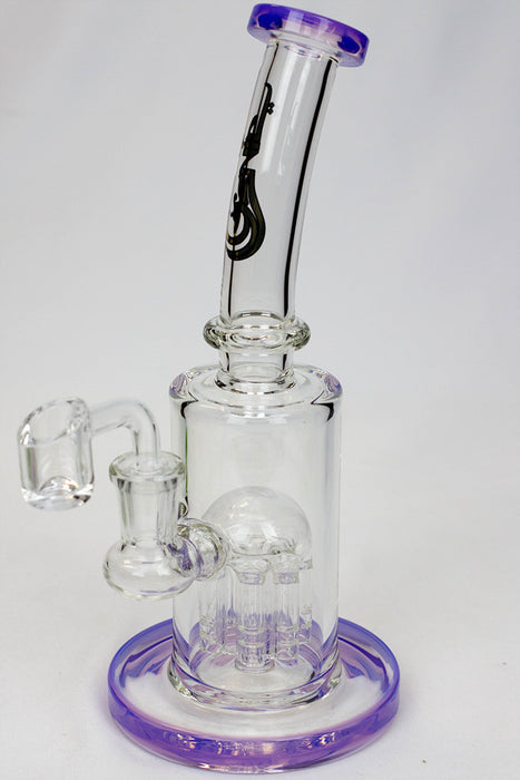 9" Genie 8-tree arms diffuser rig Rig ONE Purple